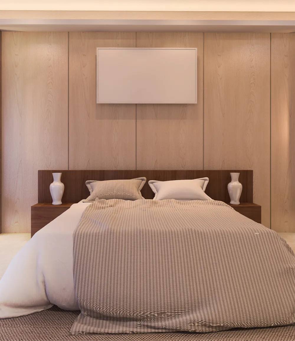 Rooms 3d Rendering Soft And Beautiful Bed In Luxury Bedr EAZW68B